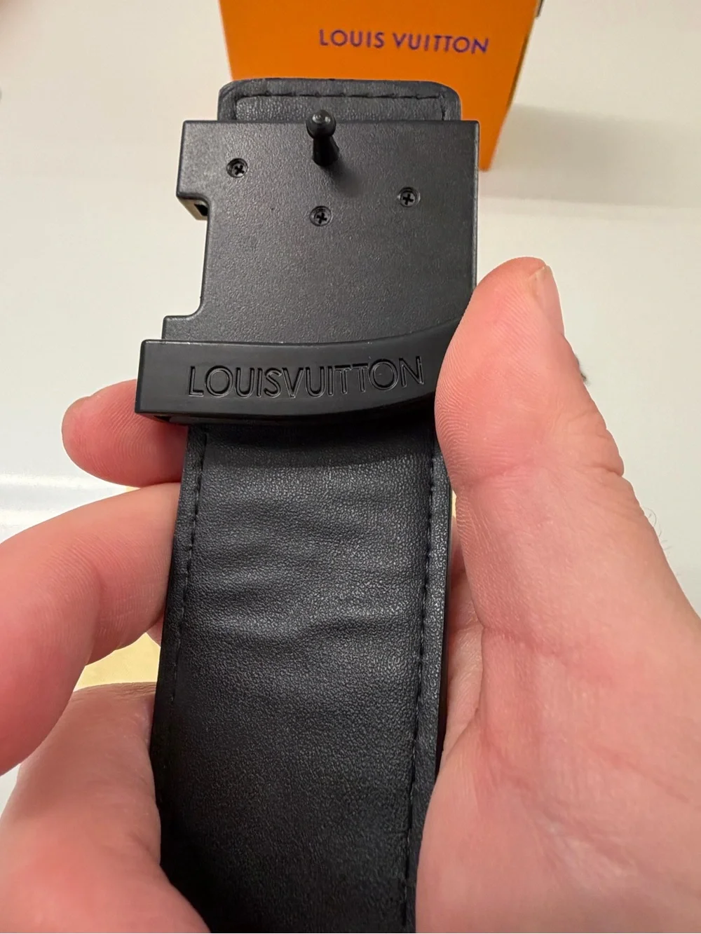 Louis Vuitton Black Monogram Belt